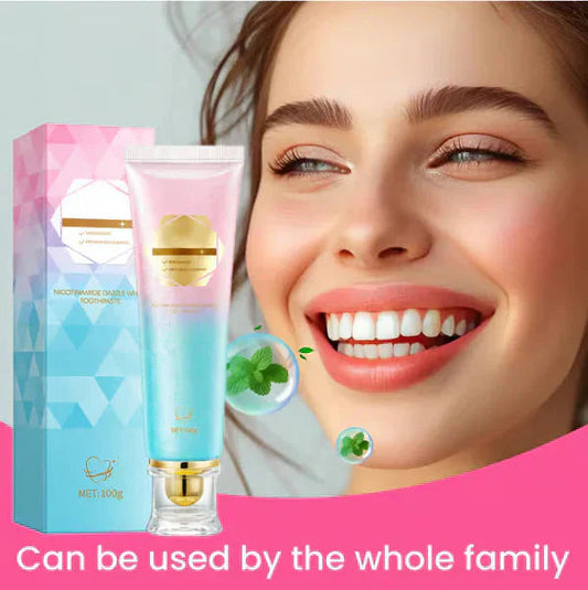 🔥LAST DAY SALE 50% OFF!!😁🦷Niacinamide Toothpaste for Bright White Teeth🦷The New Secret Weapon for Your Smile!