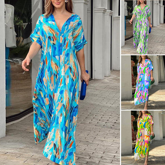 🌈Spring presale 49% OFF💃 Painted casual dresses with prints