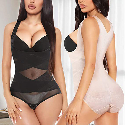 Buy 1 get 1 free 🔥£6.99 a piece💥-💃Women's Lightweight Mesh Yoga Bodysuit Shaper