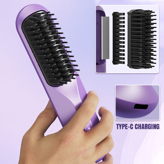 ✨Last Day Special Price £15.98!!💥Portable Hair Straightener Comb💇♀️