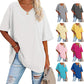 🌷🌷2026 Summer Sale 50% OFF☀️Women's Summer Half Sleeve Casual Loose Fit Cotton Tunic T-shirt