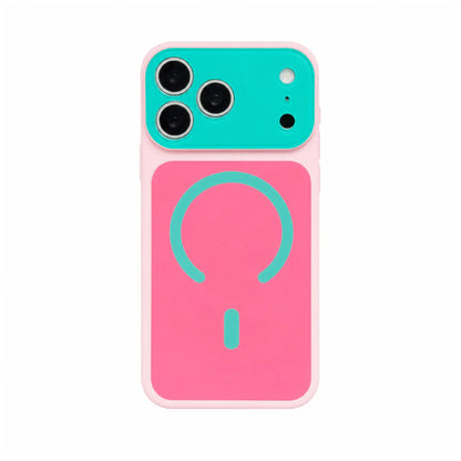 🔥Summer Hot Sale - ONLY ￡8.99!!⚡50K+ SOLD!🌈Dopamine Color Block MagSafe Case – Ultra-Slim Matte Hard PC Cover for iPhone 17 Pro Max