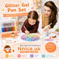 ⏰LAST DAY SALE ONLY ￡6.99!!✨50K+ SOLD!🎁Glitter Gel Pen Set
