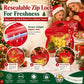 💖LAST DAY SALE ONLY ￡6.99!!🎁Easy Fill, Easy Seal🎄 Festive Self-Seal Treat Bags – Santa & Snowman Print | Resealable, Food-Safe & Perfect for Cookies, Chocolates & Little Gifts 🎅⛄