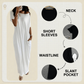 🔥💃Last Day Special Discount💃Women's Summer Casual Loose Solid Color Short-Sleeve Long Dress