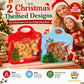 💖LAST DAY SALE ONLY ￡6.99!!🎁Easy Fill, Easy Seal🎄 Festive Self-Seal Treat Bags – Santa & Snowman Print | Resealable, Food-Safe & Perfect for Cookies, Chocolates & Little Gifts 🎅⛄