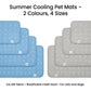 🔥🐶2026 Summer Hot Sale 49% OFF🧊Pet Cooling Ice Silk Mat – Summer Cooling Pet Bed Pad for Dogs and Cats, Breathable Washable Sleeping Cushion for Indoor and Outdoor Use, Lightweight Cooling Crate and Sofa Pet Mat