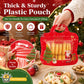 💖LAST DAY SALE ONLY ￡6.99!!🎁Easy Fill, Easy Seal🎄 Festive Self-Seal Treat Bags – Santa & Snowman Print | Resealable, Food-Safe & Perfect for Cookies, Chocolates & Little Gifts 🎅⛄