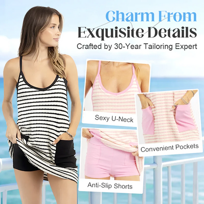 🥳2026 HOT SALE ￡13.99!!🥳💞50K+ SOLD!🔥👗Women's Sleeveless Summer Dress with Shorts