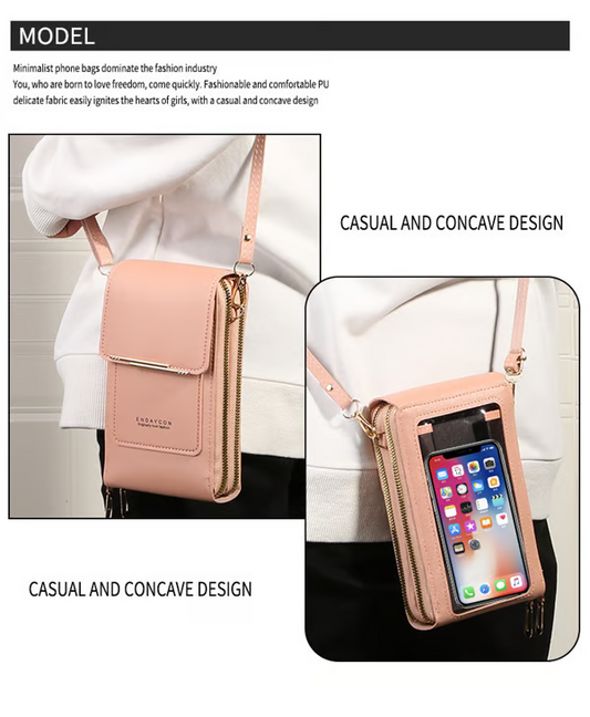 🔥Last Day Promotion：ONLY ￡9.99!!👜 📱 Simple and elegant women's touchscreen crossbody phone wallet(📦 Buy 2 Free Shipping)
