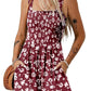 ⏰Hot Sale 50% Off💃Women's Summer Square Neck Sleeveless Loose Casual Short Smocked Romper