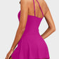 💥LAST DAY SALE 60% OFF🏖️🩱Women One Piece Swim Dress One Shoulder Swimsuit With Skirt