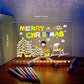 ⏳LAST DAY SALE 50% OFF !! 🎨LED Acrylic Message Board with Stand – USB Powered Light-Up Writing Board 🎁Buy 1 Get 7 Colour Pens For Free