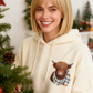 💖CHRISTMAS SALE 60% OFF!!🎁Cute Highland Cow Cozy Fleece-Lined Hooded Sweatshirt🦬