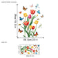 🔥Last Day Sale - ￡6.99!🎁50K+ SOLD! Amost Gone! ✨💐Colorful Floral Bouquet Window Sticker🖼️