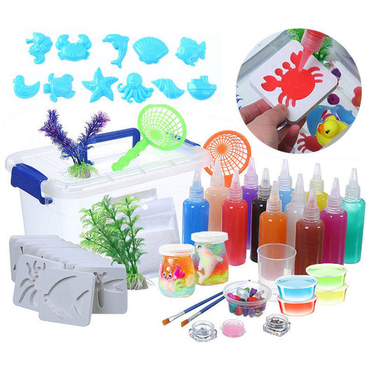 🎄💕Early Christmas Sale 70% OFF🎁-🦀Magic Water ELF, Children Handmade Aqua Gel Sensory Toy Set🐟