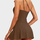 💥LAST DAY SALE 60% OFF🏖️🩱Women One Piece Swim Dress One Shoulder Swimsuit With Skirt