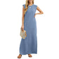 🔥2025 NEW SALES - 50% OFF🔥Women Loose Split Wrinkle-Free Long Dress🌿