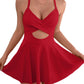 💥Last Day Special Sale 49% OFF🩱Women's Cutout One Piece Skirt Swimsuit