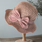 🎀Special Price Only ￡10.99!! 👒Straw Hat with Retro Bow – Foldable & Breathable for Summer