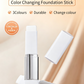 🎁Last Day BUY 1 GET 1 FREE🎉Cover Cream Stick V w/ Detachable Brush - Korean Skin Care Color-Changing Foundation Stick with Collagen Capsules (0.45 oz)