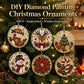 🎁LAST DAY SALE ONLY ￡7.99/6PCS!!🎄✨Christmas Wooden DIY Painting Hanging Ornaments Set -💎Make sparkling 5D pearl decorations yourself