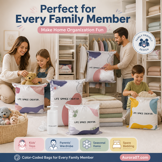 ⏳LAST DAY SALE ONLY ￡7.99!🏆🧳No‑Pump Vacuum Storage Bags – Press & seal, no pump needed. Saves 80% space, keeps clothes dry & dust‑free. Perfect for bulky bedding & off‑season gear. 🛏️🗄️