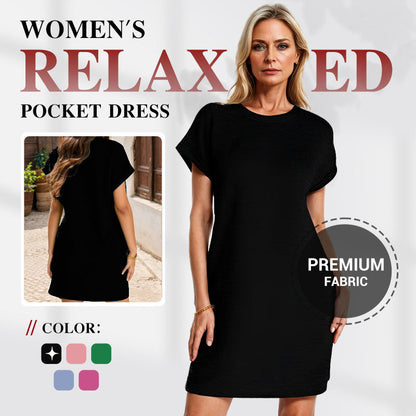 💞 LAST DAY PROMOTION - 50%OFF💞Women's Relaxed Pocket Dress