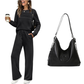 💓LAST DAY 50% OFF💓Women's Crew Neck Top & Drawstring Pants Set
