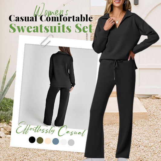 🔥LAST DAY SALE 60% OFF👍✨Women's 2 Piece Sets Outfits Casual Long Sleeve Sweatsuits Sets