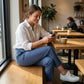 ⏳LIMITED OFFER 70%OFF🌞Women’s Fitted High-Waisted Zip-Pocket Trousers - 👖Lightweight, Breathable, Soft 26\"/27\" Ankle Pants with Zipper Pockets