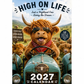 ✨️Surprise 60% Off！🐮May 2027 bring you booming luck！🔥2027 Funny Highland Cow Wall Calendar | A4 Hanging Calendar |