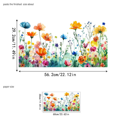 🔥Last Day Sale - ￡6.99!🎁50K+ SOLD! Amost Gone! ✨💐Colorful Floral Bouquet Window Sticker🖼️