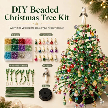 ⏳LAST DAY SALE ONLY ￡6.99!🎄✨DIY Beaded Christmas Tree Kit – 🎅Create Your Own Sparkling Holiday Decoration