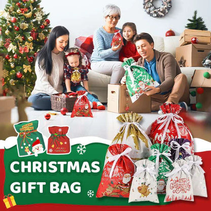 🔥LAST DAY SPECIAL PRICE: ￡6.99!!🎅The World’s Best Christmas Gift Bag With Drawstring🎁