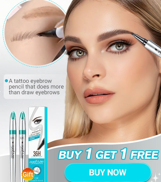 💥Limited Buy 1 Get 1 Free💥(🎉 2 PCS)🎉High Quality 3D Waterproof Microblading Eyebrow Pen 4 Fork Tip Tattoo Pencil