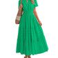 ⏰Hot Sale 50% OFF🎉Women's Lightweight Short Sleeve V Neck Elastic Waist Dress