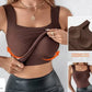 ⏳LAST DAY: ONLY £8.99!!⚡60K+ SOLD!💐Women's U Neck Thermal Tank Tops with Built-In Bra