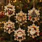🎁LAST DAY SALE ONLY ￡7.99/6PCS!!🎄✨Christmas Wooden DIY Painting Hanging Ornaments Set -💎Make sparkling 5D pearl decorations yourself