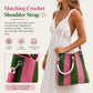 🏆👜 Limited Time Special Price ￡8.99!!✨Boho Striped Knit Bucket Handbag for Women – Handmade Summer Beach Shoulder Bag