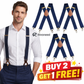 👔 50% OFF NOW! 🔗 Men's Suspenders with X-Back & Clip Fasteners – Sturdy Clips, Wide Straps & Adjustable 👖