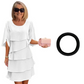 🎁LAST DAY  50% OFF! Women's Elegant Layered Ruffle Sleeve Dress – Effortless Style for Every Occasion 💃