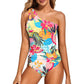 ⛱️LAST DAY SPECIAL PRICE: ￡12.99!!💖One Shoulder One Piece Swimsuit For Women Tummy Control Bathing Suit🩱