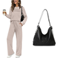 💓LAST DAY 50% OFF💓Women's Crew Neck Top & Drawstring Pants Set
