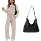 🔥LAST DAY 60% OFF💓Women's Crew Neck Top & Drawstring Pants Set