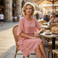 🎁LAST DAY  50% OFF! Women's Elegant Layered Ruffle Sleeve Dress – Effortless Style for Every Occasion 💃