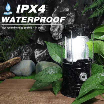 ⏳LAST DAY SALE ONLY ￡11.99!!🔥⛺️Solar Camping Lantern‑ Rechargeable Collapsible LED Lamp, IPX4 Waterproof Light with Magnetic Base & Foldable Hanging Hook for Outdoor Emergency