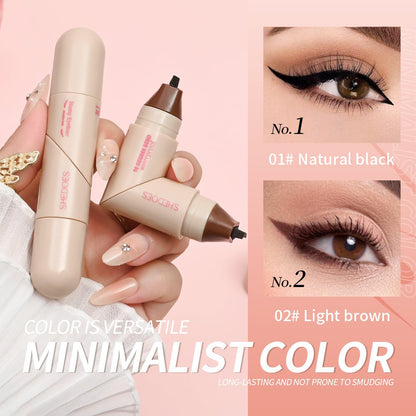 💞LAST DAY-BUY 1 GET 1 FREE💞Dual-Head Rotating Eyeliner Stamp Pen🖤Perfect Cat Eye Every Time!
