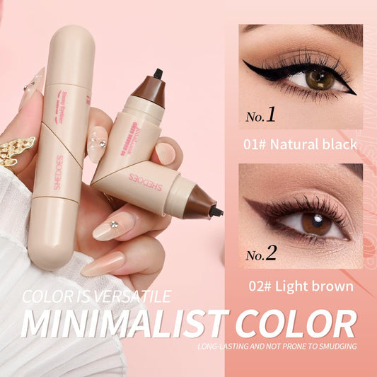 💞LAST DAY-BUY 1 GET 1 FREE💞Dual-Head Rotating Eyeliner Stamp Pen🖤Perfect Cat Eye Every Time!