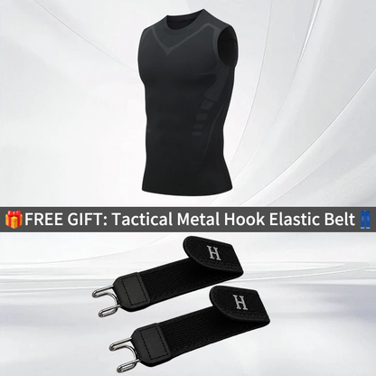 🔥LAST DAY SPECIAL PRICE: ￡9.99! 💪 Ionic Shaping Vest – Compression & Cooling – Body Contouring & Sleeveless – Invisible Under Clothes 🕶️